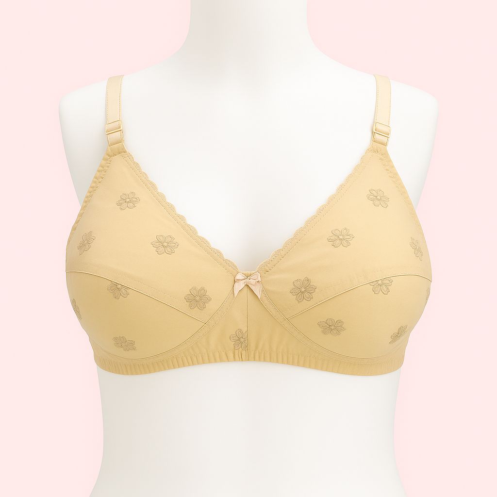 Soft Cotton Non-Padded Bra.
