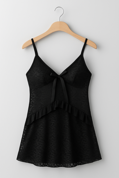 Romantic Lace Short Nighty.