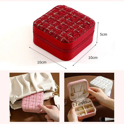 Portable Luxury Jewelry Storage Box.