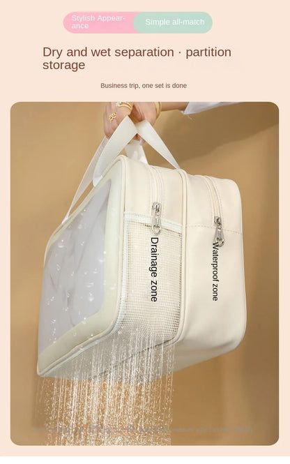 Transparent Waterproof Makeup Bag.