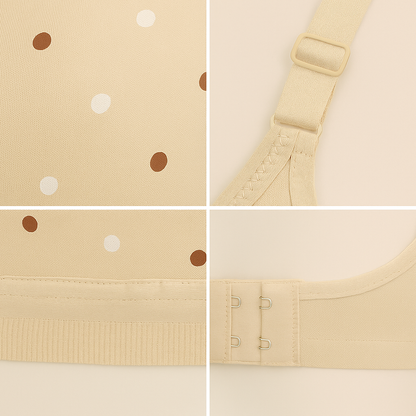 ( 𝐏𝐚𝐜𝐤 𝐨𝐟 𝟑 ) Soft Cotton Polka Dot Bra.