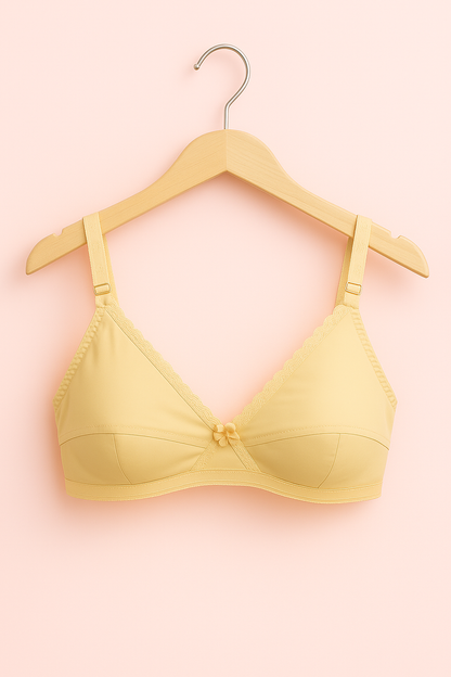 ( 𝐏𝐚𝐜𝐤 𝐨𝐟 𝟑 ) Soft Beige Non-Padded Bra.