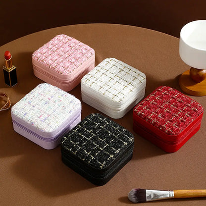Portable Luxury Jewelry Storage Box.