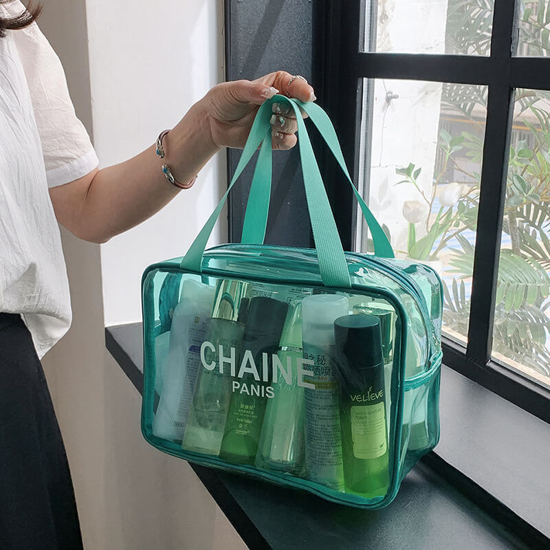 CHAİNE Transparent Makeup Travel Bag.