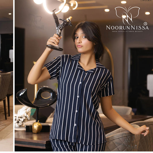 Urban Stripe Nightwear Set.