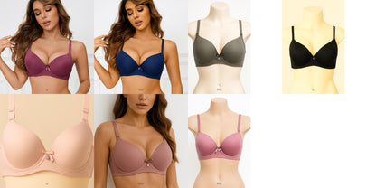 Padded Push-Up Underwire Bra.