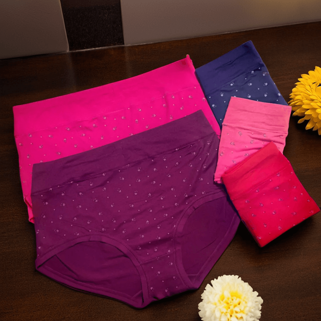 Floral Cotton Panties for Women - Soft, Breathable Comfort & Feminine Style Every Day!