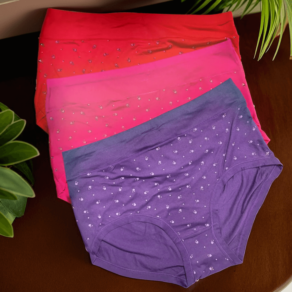 Floral Cotton Panties for Women - Soft, Breathable Comfort & Feminine Style Every Day!