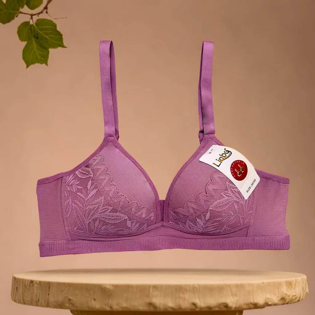 Women's Lace Bra - Comfortable, Non-Steel Ring -Elegant & Supportive!