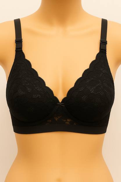 Non-Padded Lace Bra.