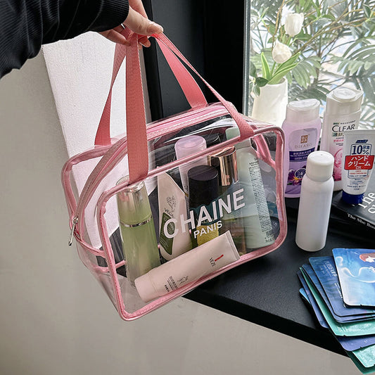 CHAİNE Transparent Makeup Travel Bag.