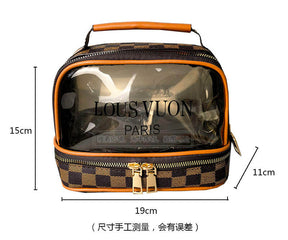 "Premium Transparent Makeup and Cosmetic Storage Bag - Waterproof & Stylish"