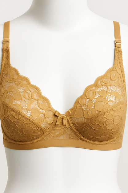 Non-Padded Lace Bra.