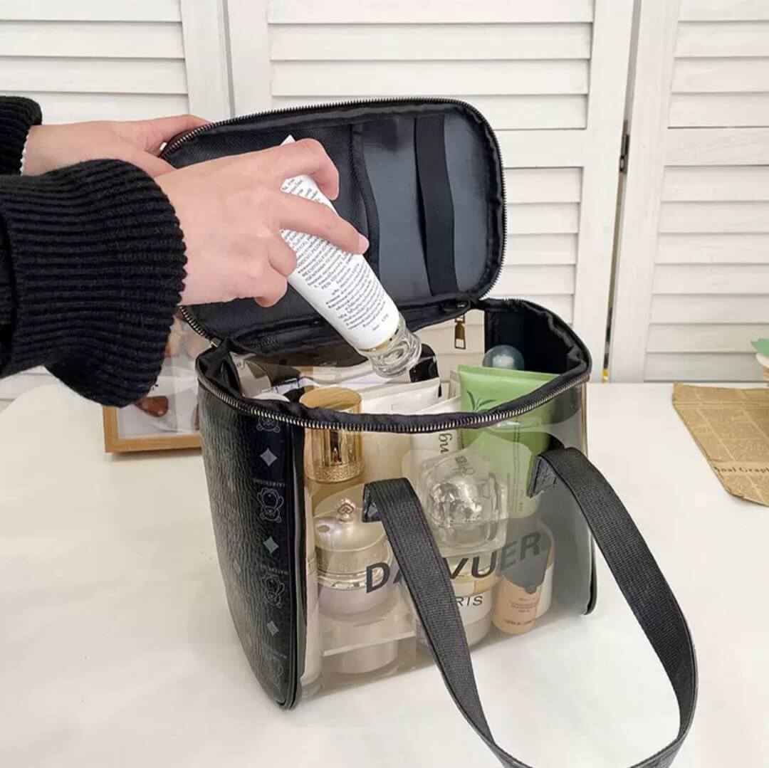 DAIVUER Transparent Makeup Organizer.